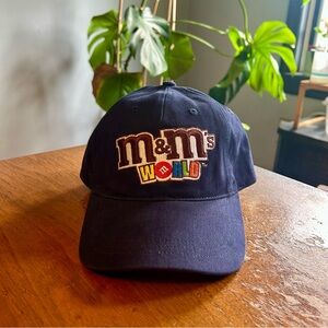 Vintage M&M’s World Las Vegas Candy Chocolate Tourist Souvenir Blue Hat NWT